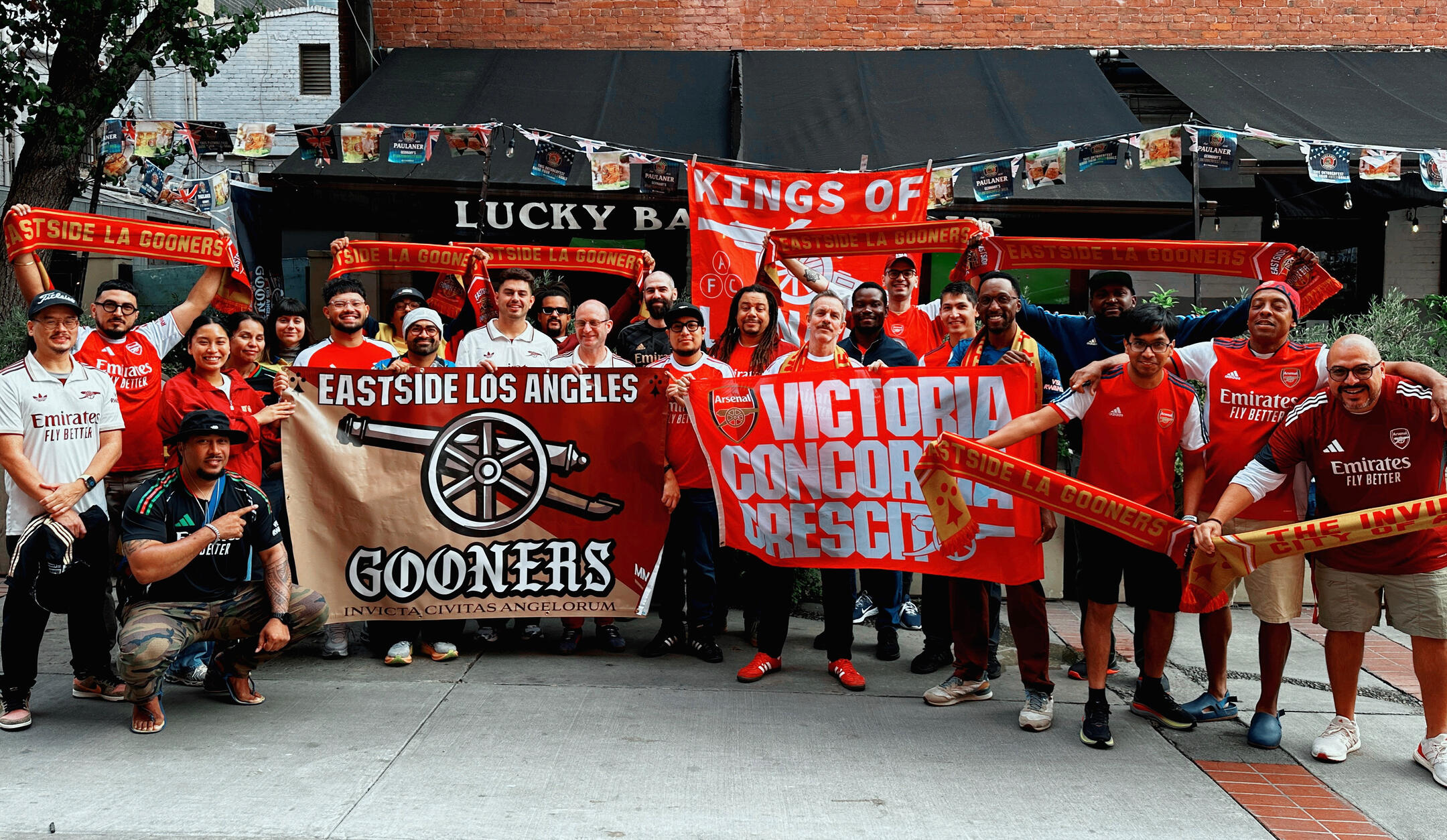 Group photo of Eastside Los Angeles Gooners