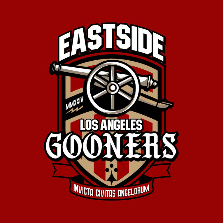 Eastside Los Angeles Gooners Arsenal Supporters Club Logo